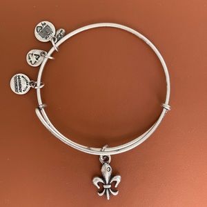 Alex & Ani Fleur De Lis Charm Bangle